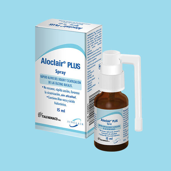 Aloclair PLUS Spray: aftas de difícil acceso